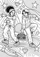 Hip Hop POP Art Ausmalbilder 15 Malvorlagen – Materialseite 7