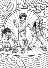 Hip Hop POP Art Ausmalbilder 15 Malvorlagen – Materialseite 12