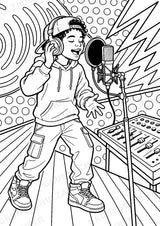 Hip Hop POP Art Ausmalbilder 15 Malvorlagen – Materialseite 13