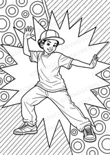 Hip Hop POP Art Ausmalbilder 15 Malvorlagen – Materialseite 14