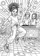 Hip Hop POP Art Ausmalbilder 15 Malvorlagen – Materialseite 16