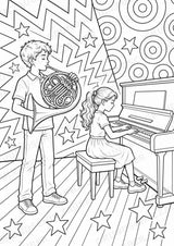 Horn POP Art Ausmalbilder 15 Malvorlagen – Materialseite 9