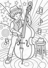 Jazz POP Art Ausmalbilder 15 Malvorlagen – Materialseite 5