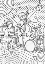 Jazz POP Art Ausmalbilder 15 Malvorlagen – Materialseite 9
