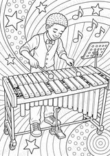 Jazz POP Art Ausmalbilder 15 Malvorlagen – Materialseite 11