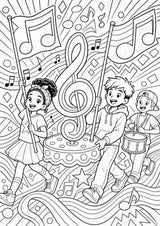 Musiknoten POP Art Ausmalbilder 15 Malvorlagen – Materialseite 8
