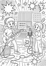 Musikproduktion POP Art Ausmalbilder 15 Malvorlagen – Materialseite 6