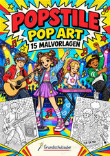 Popstile POP Art Ausmalbilder 15 Malvorlagen – Cover