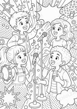 Popstile POP Art Ausmalbilder 15 Malvorlagen – Materialseite 15