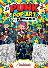 Punk POP Art Ausmalbilder 15 Malvorlagen – Cover