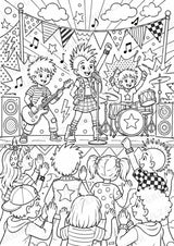 Punk POP Art Ausmalbilder 15 Malvorlagen – Materialseite 11