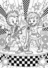Punk POP Art Ausmalbilder 15 Malvorlagen – Materialseite 14