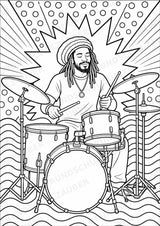 Reggae POP Art Ausmalbilder 15 Malvorlagen – Materialseite 5