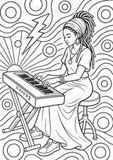 Reggae POP Art Ausmalbilder 15 Malvorlagen – Materialseite 6
