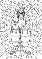 Reggae POP Art Ausmalbilder 15 Malvorlagen – Materialseite 9