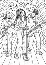 Reggae POP Art Ausmalbilder 15 Malvorlagen – Materialseite 10