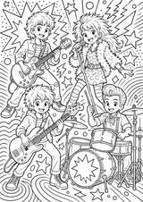 Rockstile POP Art Ausmalbilder 15 Malvorlagen – Materialseite 2