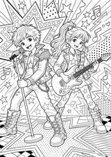 Rockstile POP Art Ausmalbilder 15 Malvorlagen – Materialseite 4
