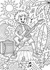 Rockstile POP Art Ausmalbilder 15 Malvorlagen – Materialseite 9