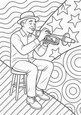 Trompete POP Art Ausmalbilder 15 Malvorlagen – Materialseite 7