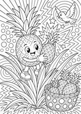 Ananas POP Art Ausmalbilder 15 Malvorlagen – Materialseite 5