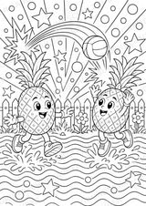 Ananas POP Art Ausmalbilder 15 Malvorlagen – Materialseite 11