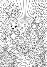 Ananas POP Art Ausmalbilder 15 Malvorlagen – Materialseite 15