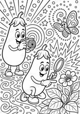Aubergine POP Art Ausmalbilder 15 Malvorlagen – Materialseite 9