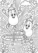 Aubergine POP Art Ausmalbilder 15 Malvorlagen – Materialseite 11
