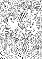Birne POP Art Ausmalbilder 15 Malvorlagen – Materialseite 5