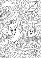 Birne POP Art Ausmalbilder 15 Malvorlagen – Materialseite 6