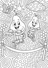 Birne POP Art Ausmalbilder 15 Malvorlagen – Materialseite 8