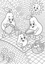 Birne POP Art Ausmalbilder 15 Malvorlagen – Materialseite 12