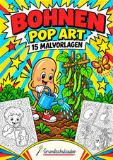 Bohnen POP Art Ausmalbilder 15 Malvorlagen – Cover
