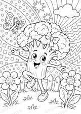 Brokkoli POP Art Ausmalbilder 15 Malvorlagen – Materialseite 3