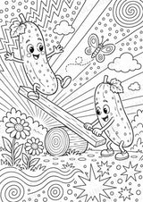 Gurke POP Art Ausmalbilder 15 Malvorlagen – Materialseite 3