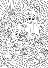 Gurke POP Art Ausmalbilder 15 Malvorlagen – Materialseite 5