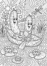 Gurke POP Art Ausmalbilder 15 Malvorlagen – Materialseite 7