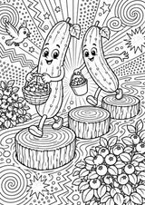Gurke POP Art Ausmalbilder 15 Malvorlagen – Materialseite 9