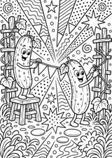 Gurke POP Art Ausmalbilder 15 Malvorlagen – Materialseite 13