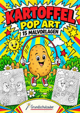 Kartoffel POP Art Ausmalbilder 15 Malvorlagen – Cover