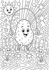 Kartoffel POP Art Ausmalbilder 15 Malvorlagen – Materialseite 2