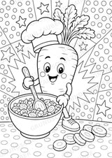 Karotte POP Art Ausmalbilder 15 Malvorlagen – Materialseite 6