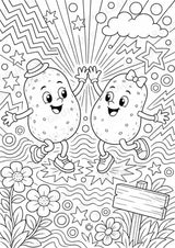 Kartoffel POP Art Ausmalbilder 15 Malvorlagen – Materialseite 3