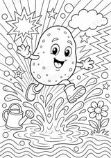Kartoffel POP Art Ausmalbilder 15 Malvorlagen – Materialseite 4