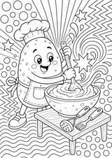 Kartoffel POP Art Ausmalbilder 15 Malvorlagen – Materialseite 6