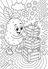 Kartoffel POP Art Ausmalbilder 15 Malvorlagen – Materialseite 13