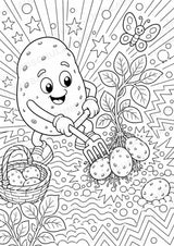 Kartoffel POP Art Ausmalbilder 15 Malvorlagen – Materialseite 15