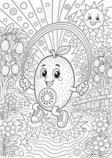 Kiwi POP Art Ausmalbilder 15 Malvorlagen – Materialseite 2
