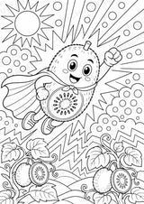 Kiwi POP Art Ausmalbilder 15 Malvorlagen – Materialseite 8